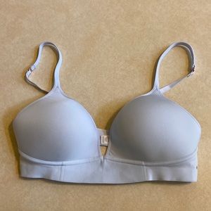 Aerie Real Happy Ice Blue Lightly Lined Bra wireless Size 36B